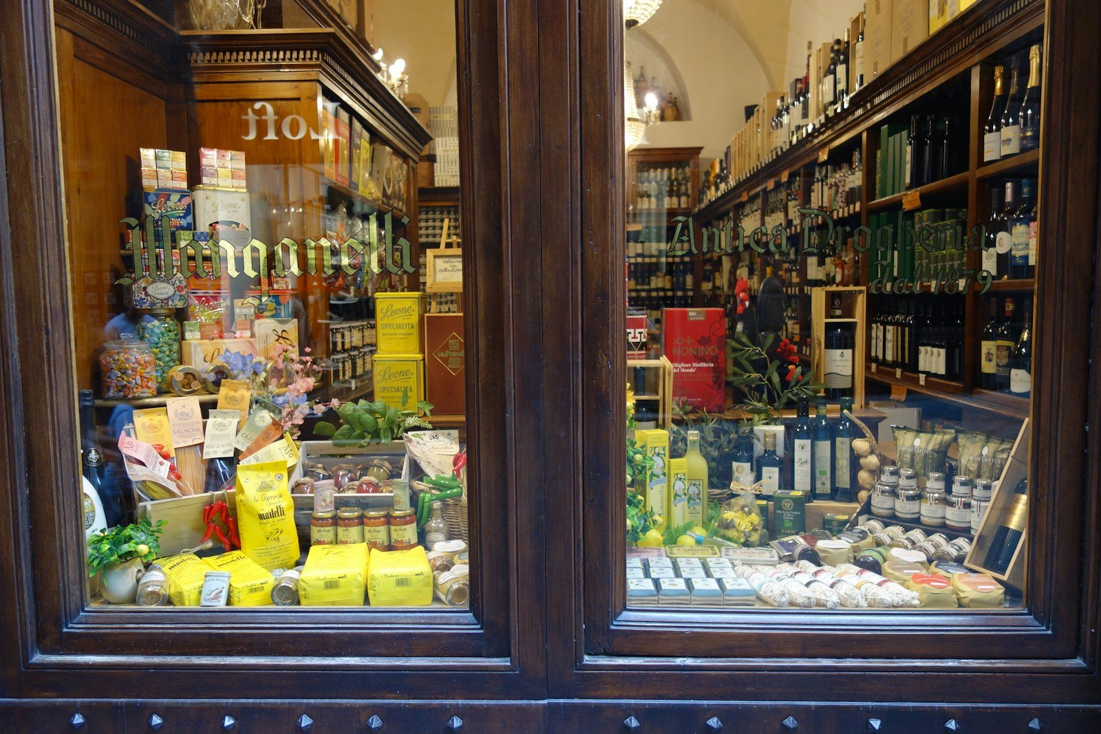 Specialty food store window