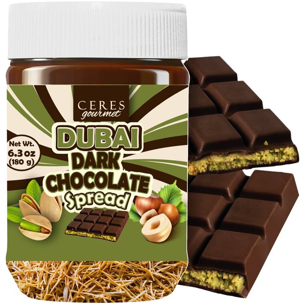 Ceres Gourmet Dubai Dark Chocolate Spread jar